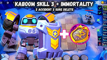 CHALLENGE ACCEPTED RANDOM COMBO WITH KABOOM 3RD SKILL BEFORE THE END 2022 | MLBB MAGIC CHESS