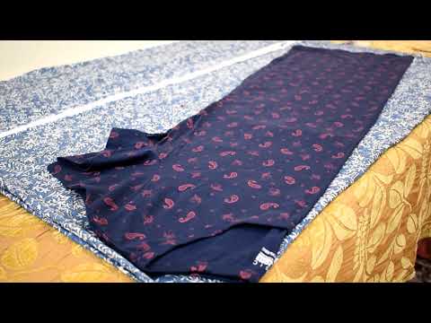 قص بلوزة طويلة بدون باترون الجزء الاول Cut A Long Blouse Without Patron