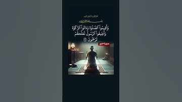 وأقيموا الصلاة وآتوا الزكاة وأطيعوا الرسول | سورة النور الآية 56