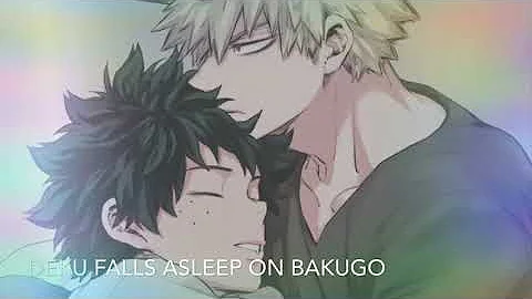 My Hero Academia Deku Falling Asleep on Bakugo Asmr Roleplay Bakudeku Yaoi Audio