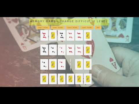 Card Memory Game In JavaScript With Source Code | Source Code & Projects