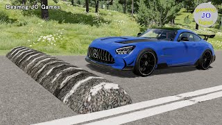 Cars vs Massive Speed Bumps #55 - BeamNG JO Games