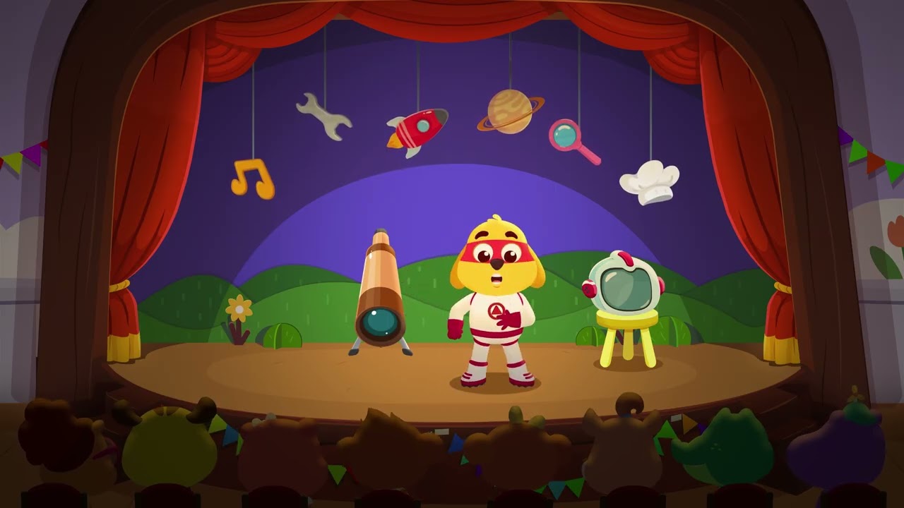 Pete dresses up as Astronaut - Career Day at Kiddopia