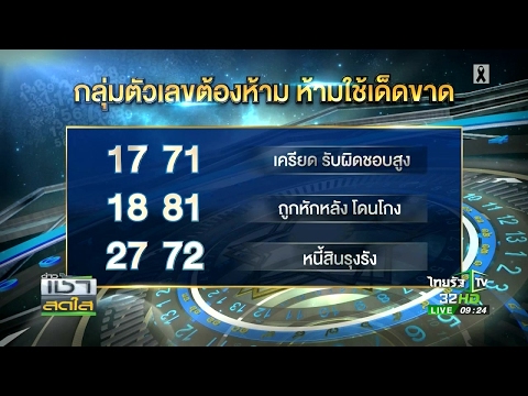 เลขคลิกชีวิต : ตัวเลขต้องห้าม! ในเบอร์โทรศัพท์มือถือ | 200260 | ข่าวเช้าสดใส