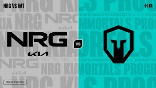 NRG v IMT - Week 3 Day 3 | LCS Spring Split | NRG v Immortals (2024)