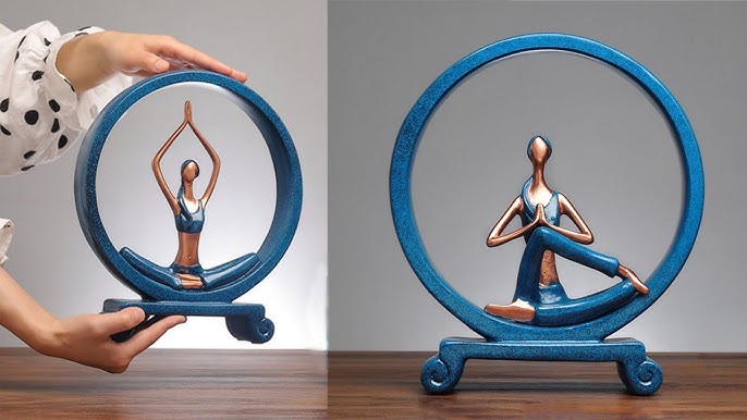 How To Make Yoga Women Sculpture For International Yoga Day, Art And Craft