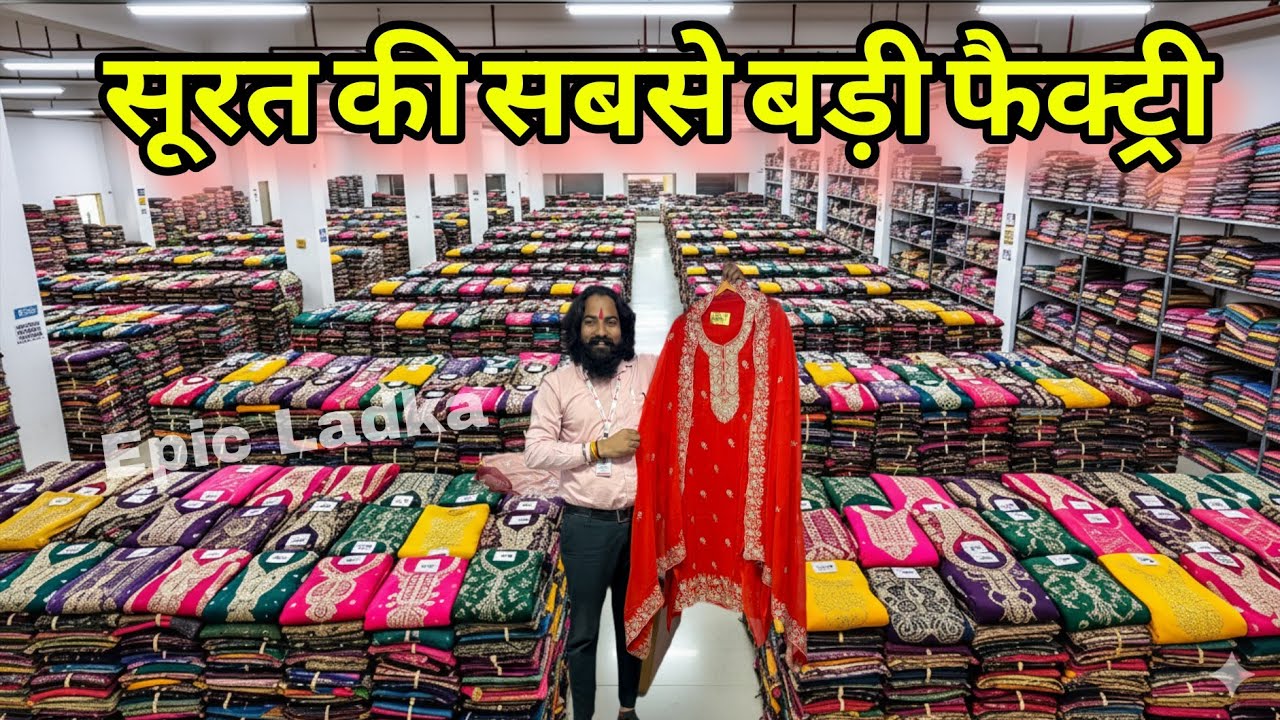 लेडीज सूट फैक्ट्री Ladies Suit Wholesale Market in surat/Pakistani suits manufacturer 