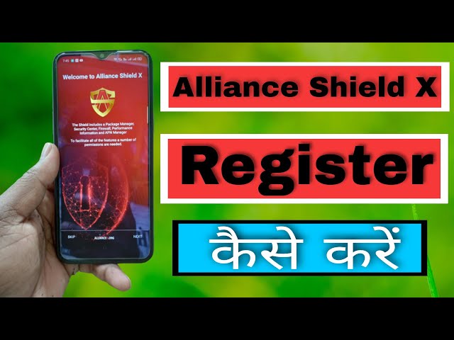 How to register Alliance shield x account fast