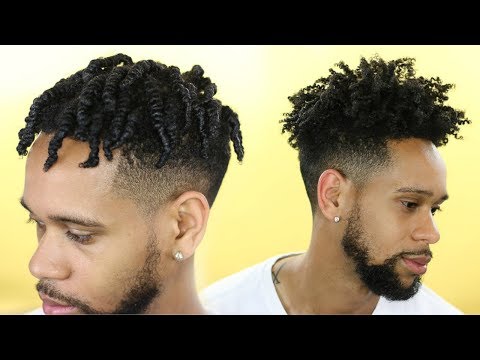 Men S Natural Hair Tutorial Twist Out Youtube