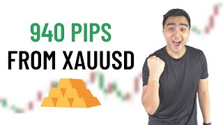 940 Pips Profit By Trading Gold! Here Is My StepbyStep On How I Did It!