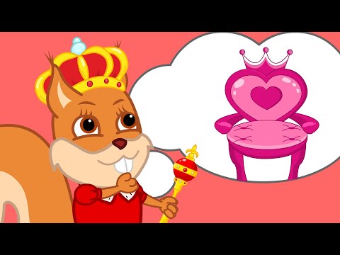 ब्रिडी गिलहरी का परिवार - रानी का गुलाबी बादल 👑☁️🎀 | बच्चों के कार्टून