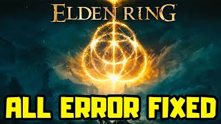 fix elden ring crashing/freezing/not launching/black screen/fps issue