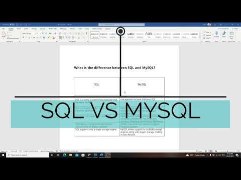 Difference Between SQL VS MYSQL