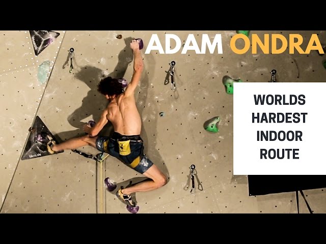 Adam Ondra on The Black Diamond Project - Worlds Hardest Indoor Route class=