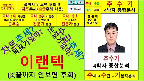 이랜텍(054210)향후주가전망및4박자종합분석 추수기(추수)전문가