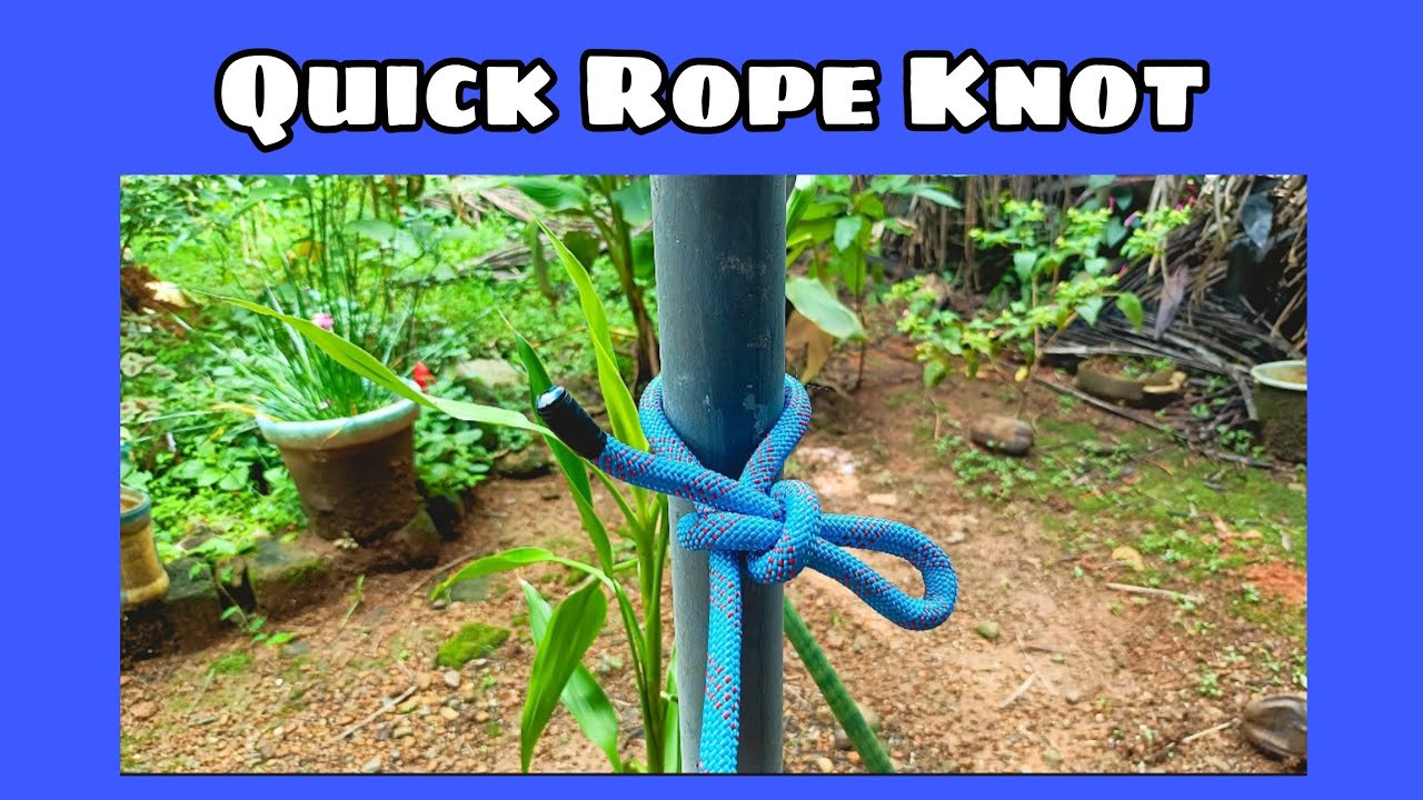 Short Rope Knots Knot Tying For Beginners: Easy & Quick Rope Knot Techniques - YouTube