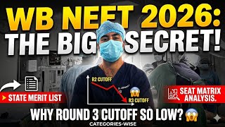 West Bengal Neet 2026 // state merit list and seat matrix analysis // how to predict cut off 🤔 #neet