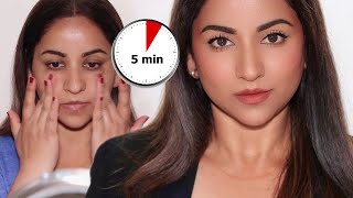 Just 5 MINUTES! (No Foundation Makeup Tutorial to Work/Office) screenshot 4