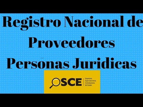 Vídeo: Com Registrar Una Persona Jurídica