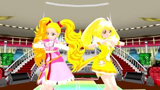 Mmd Precure Let Er Rip - American Juniors Shiny Luminous & Cure Peace