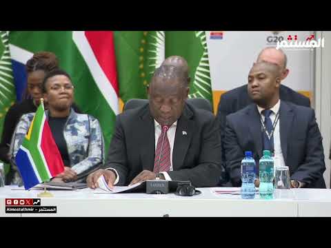 شارك الوزير الأول سيفي غريب في اجتماع تشاوري برئاسة سيريل رامافوزا رئيس جمهورية جنوب إفريقيا