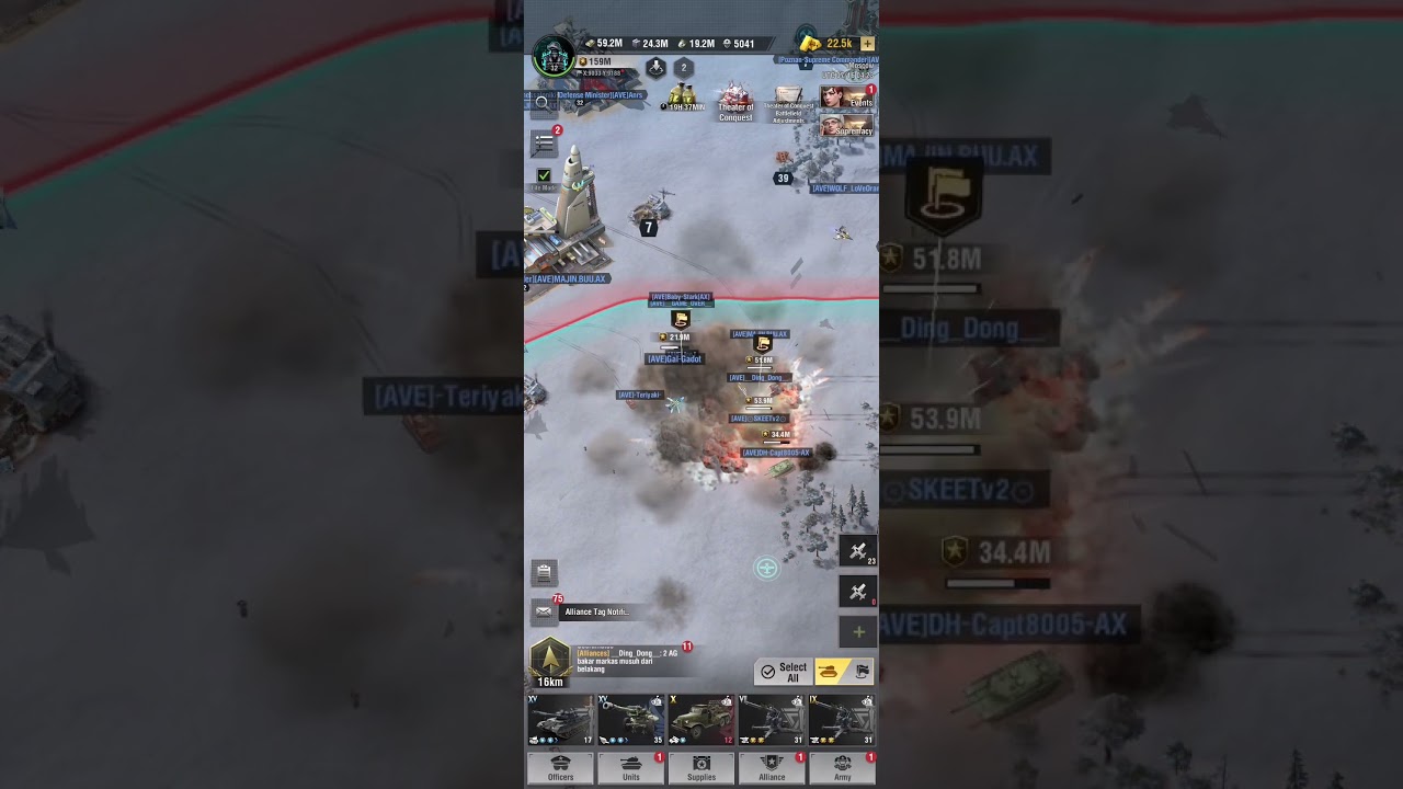 Warpath 50M bomber vs base Epic 1!