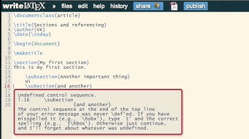 Basic LaTeX 08: Sections and referencing