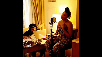 Tamar Braxton Recording "Have Yourself A Merry Little Christmas" In the Studio