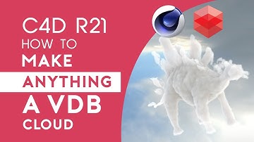 C4D R21 Tutorial - Make Custom Clouds + Redshift VDB Render