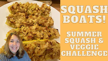 Squash Boat! Summer Squash&Veggie Challenge! Collab Hosted By DIY From House to Home Kitchen Edition