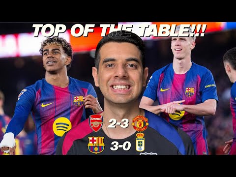 Lamine Yamal Wonder Goal as Barça Beat Oviedo | Man United Stun Arsenal