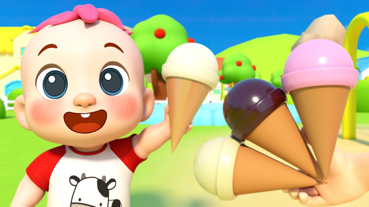 Ice Cream Song | Scoop the Ice Cream | Tiny Trio Kids Songs