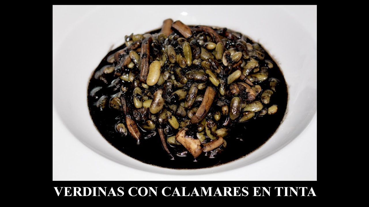 Verdinas con Calamares en Tinta