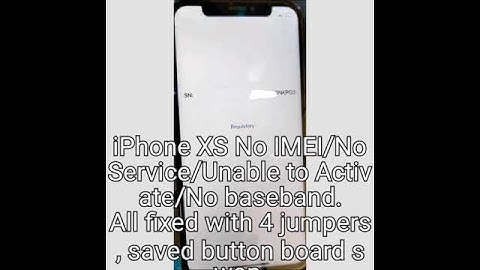 iPhone XS No IMEI/No Service/Unable to Activate/No baseband.ll fixed with 4 jumpers #Shorts