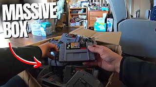 An ENTIRE BOX of Super Nintendo Games...