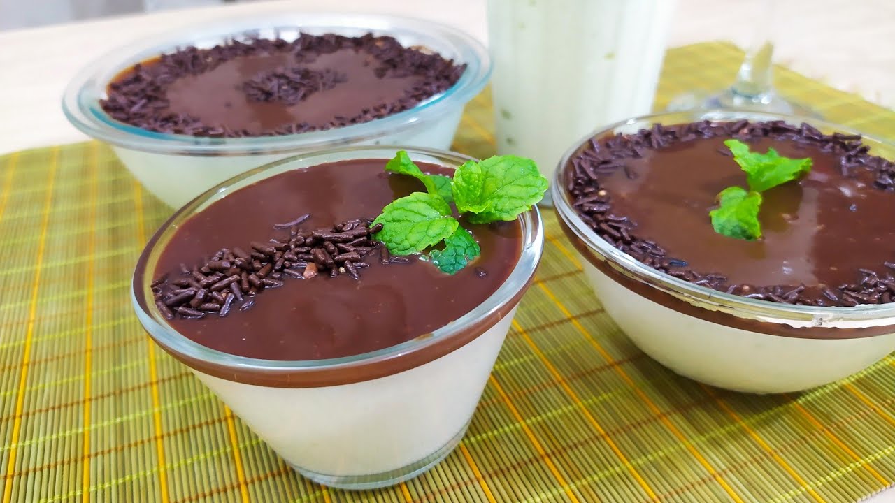 Como fazer mousse de chocolate e menta?