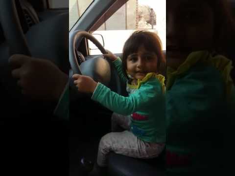 small baby driving car