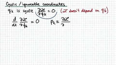 Cyclic Coordinates
