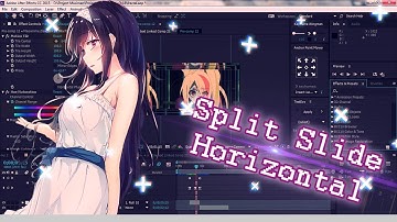 [AE/AMV] Split Slide - Horizontal | Tutorial