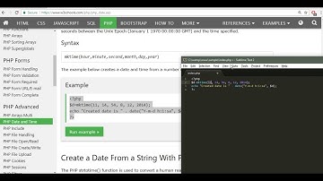 PHP tutorial #5 Date and Time