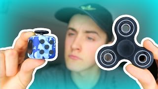 FIDGET SPINNER VS FIDGET CUBE!! screenshot 1