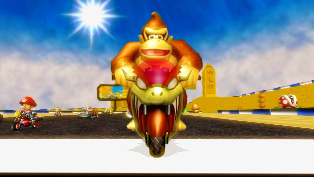 Modded Mario Kart Wii - 150cc Moonlight Cup (Donkey Kong Gameplay)