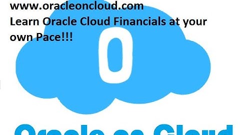 Oracle Cloud Financials AP Common options - Log on to  www.oracleoncloud.com