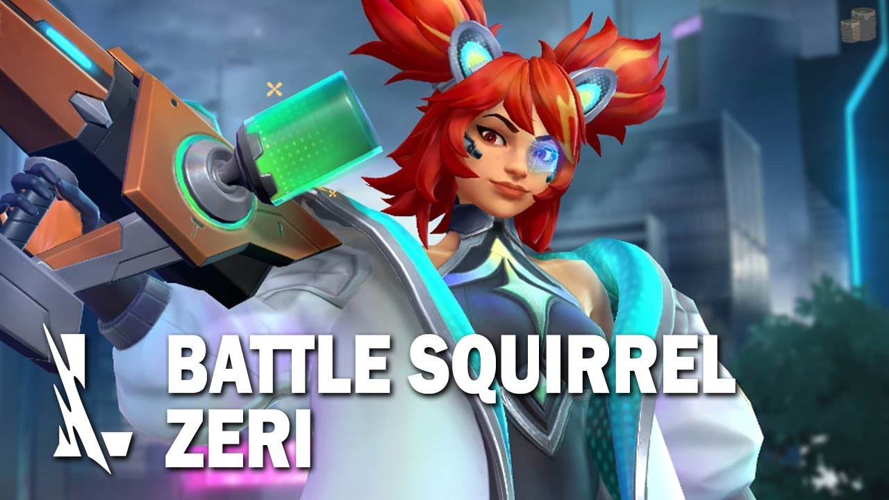 Battle Squirrel Zeri Skin Preview - WILD RIFT