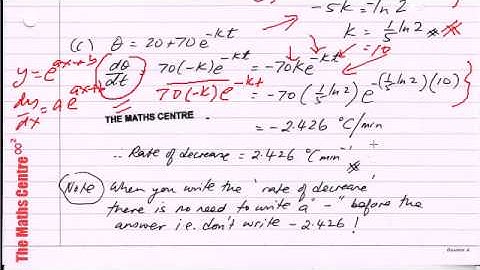 Exponentials and logarithms - Edexcel C3