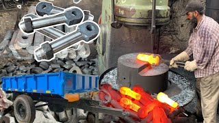 Making New Connector Hitch for Tractor Trailer || Forging & Matching Tractor  Trailer Hook