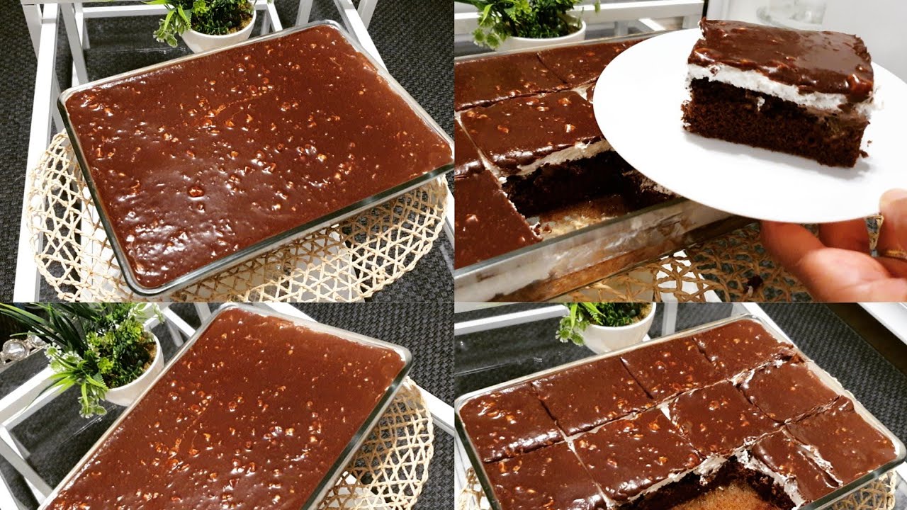 هذي هي الكيكة ولا فلا، شي حاجة راقية شكلا ومذاقا وكيفما العادة بسيطة وسهلة bizcocho de chocilate