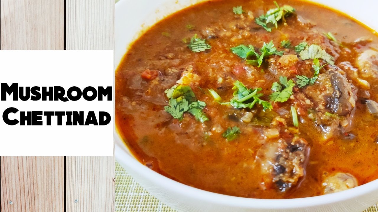 Chettinad mushroom curry recipe| Mushroom masala recipe| South Indian ...