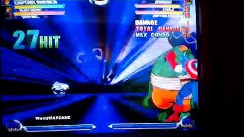 Mvc2 360 Captain America 100% Combo (2 Meters)