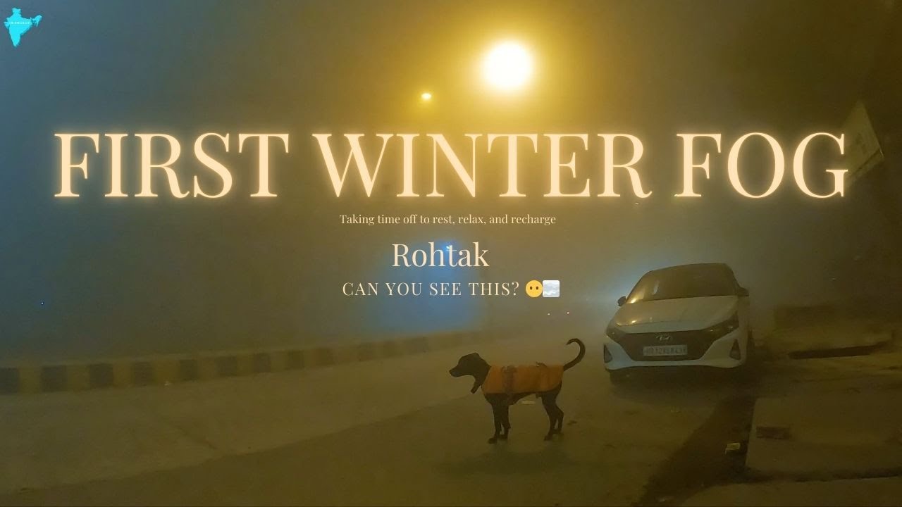 First Fog of Winter 🌫️❄️ Peaceful Morning City Ride